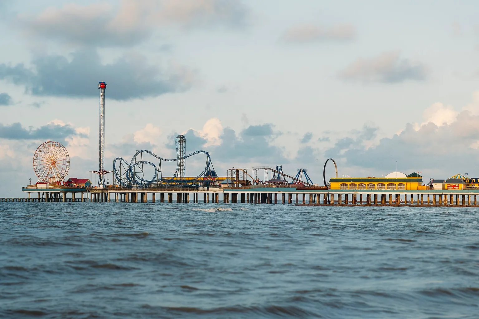 Galveston Island Historic Pleasure Pier : l'escale de Marc et ses billets pour le quai