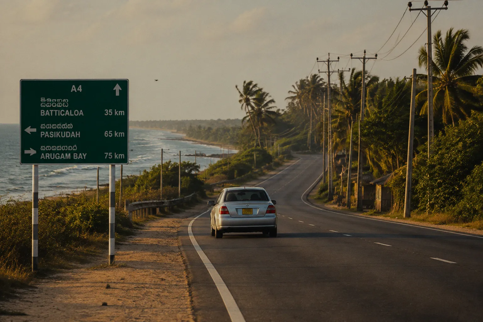 Location de voiture à Kalmunai (Sri Lanka) : guide pratique
