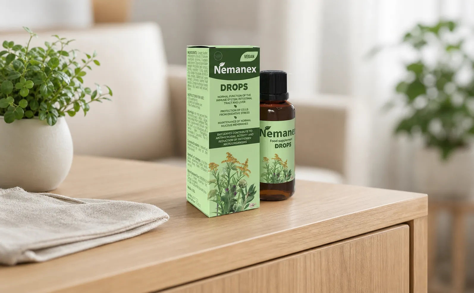 Nemanex Cystitis — le produit au quotidien