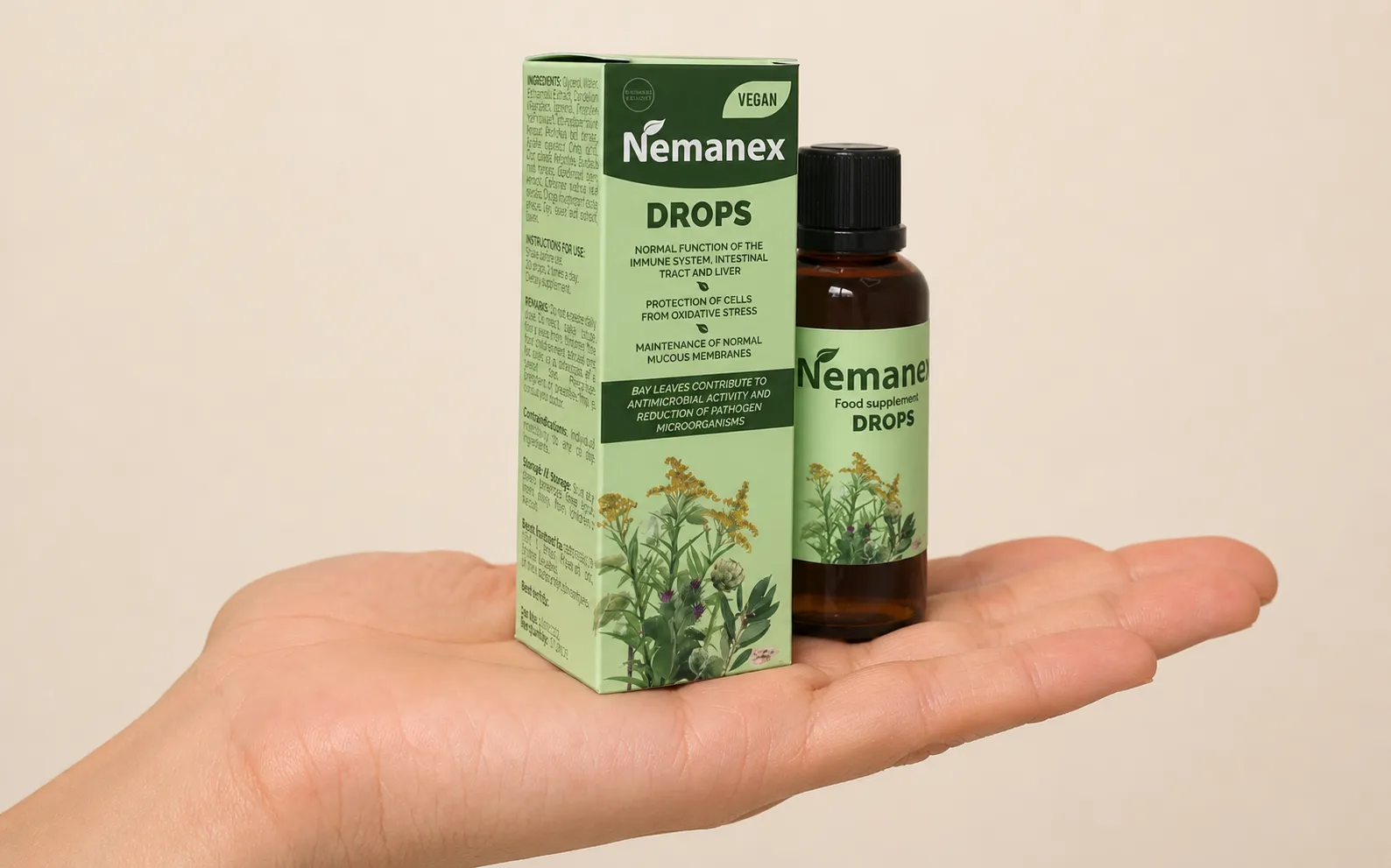 Nemanex Cystitis — le produit en main