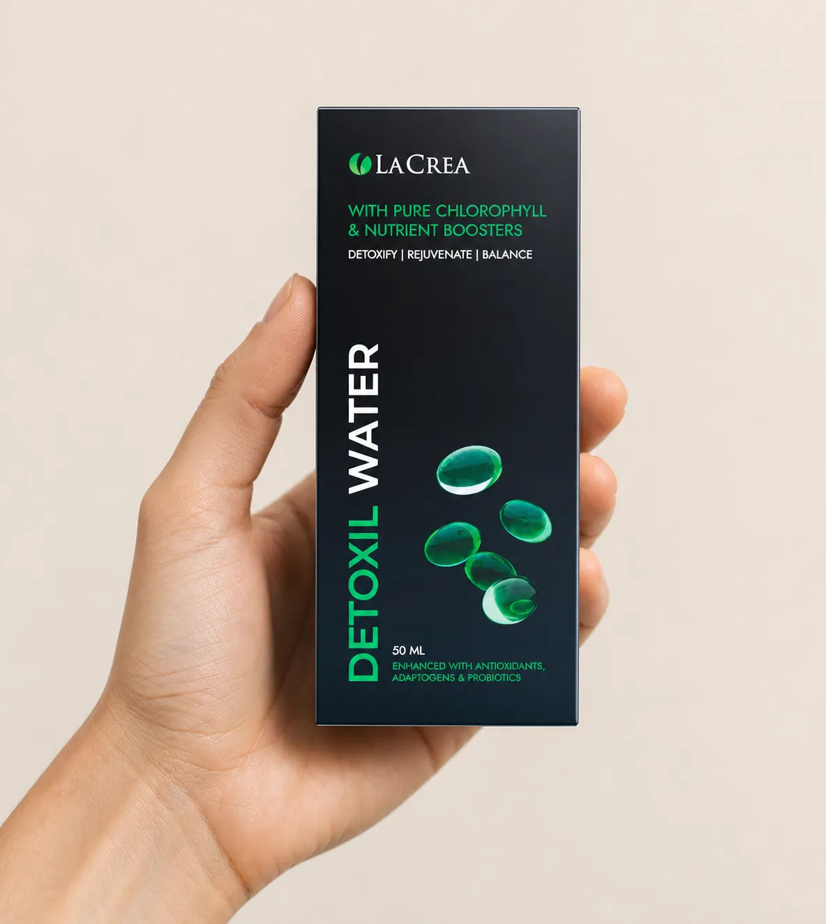 Detoxil Water gastro — le produit en main
