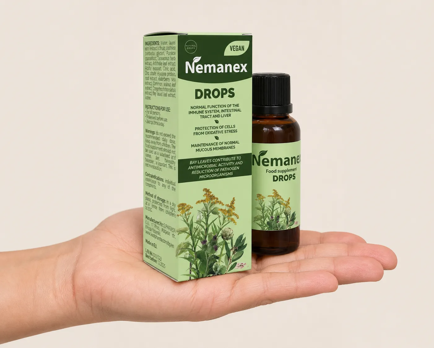 Nemanex — le produit en main