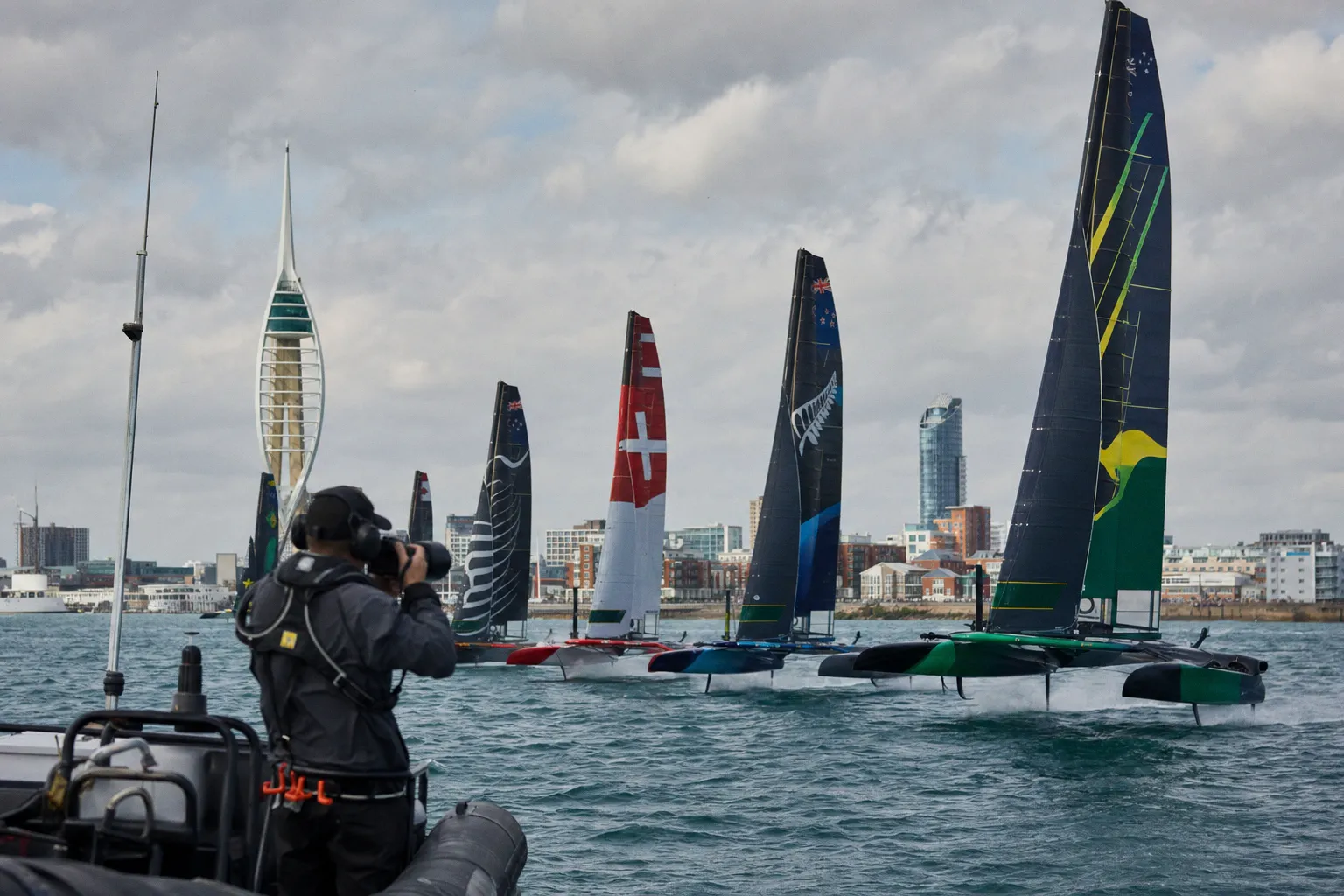 Régates en flotte du SailGP à Portsmouth : décryptage des F50