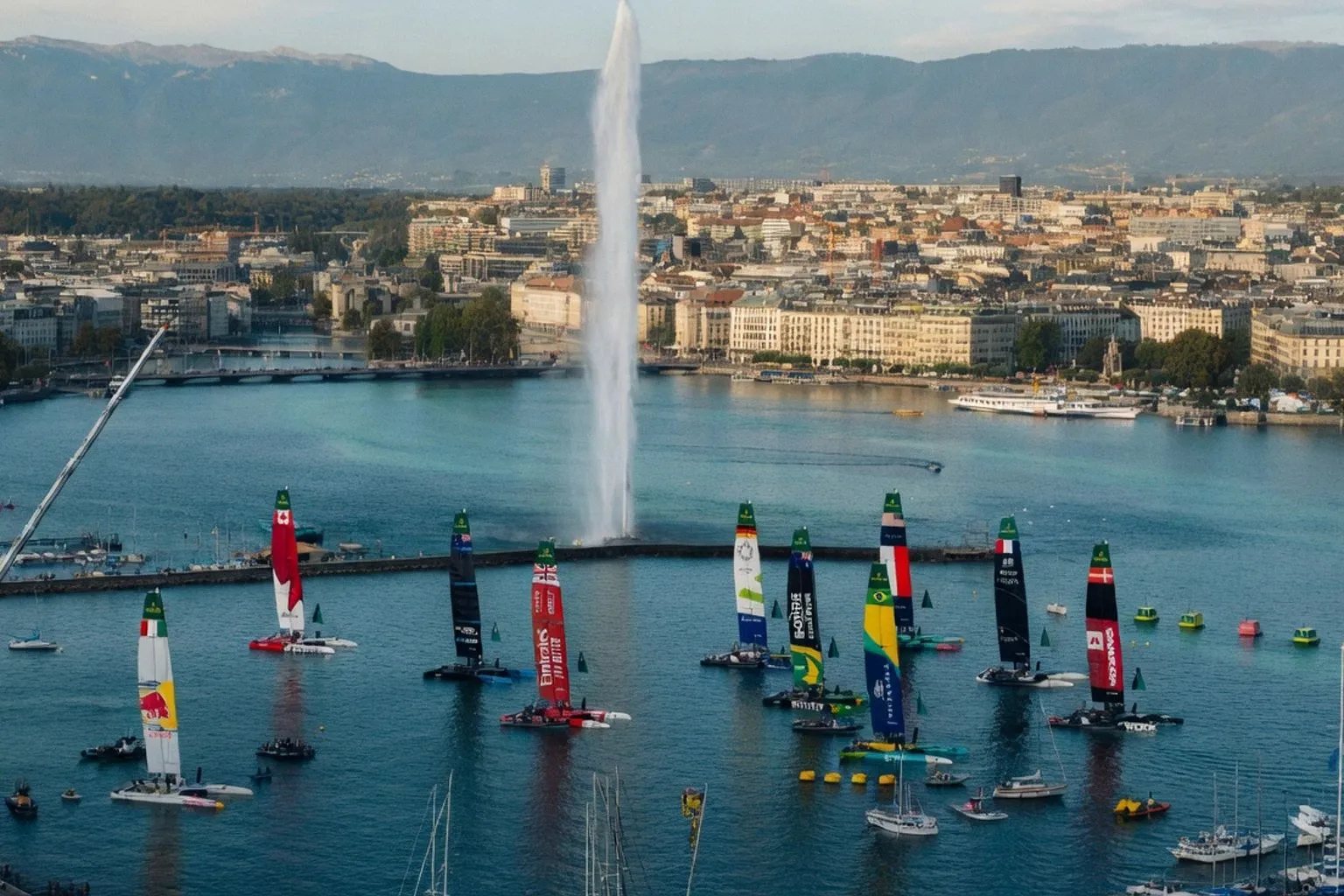 SailGP à Genève : les F50 à foils défient les caprices du Lac Léman