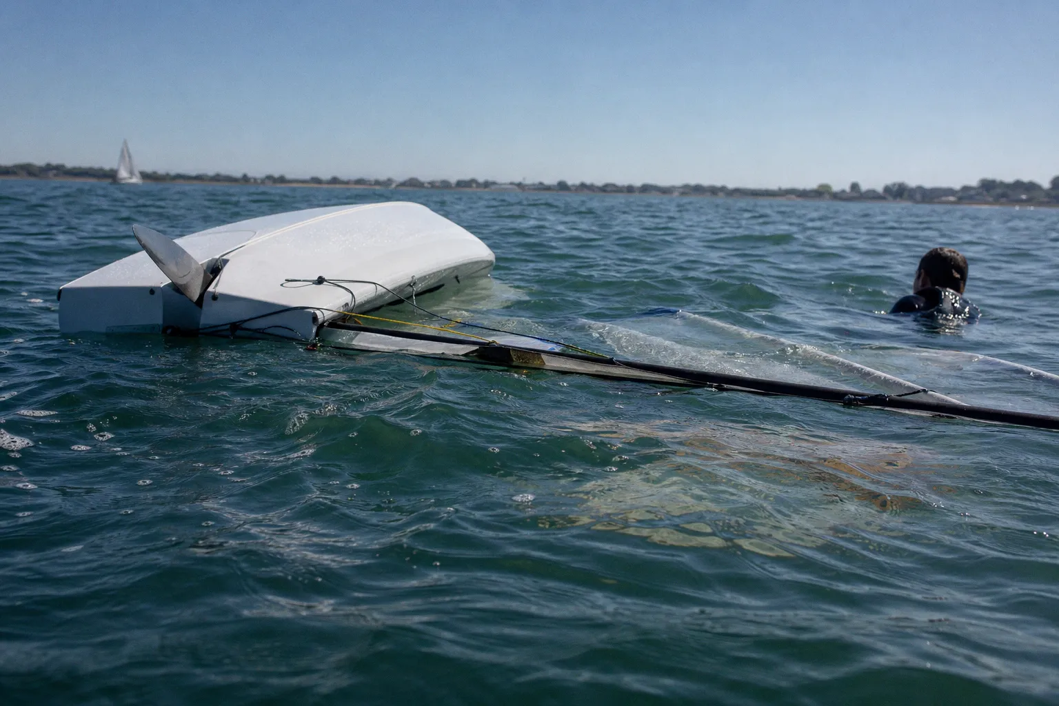 Voile dériveur : ce que mes premiers dessalages m'ont appris